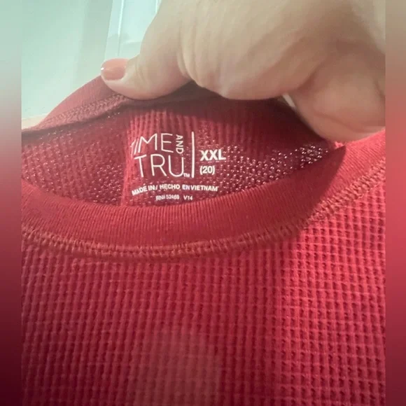 NWT Waffle Knit Women’s Long Sleeve Size XXL - Picture 2 of 4